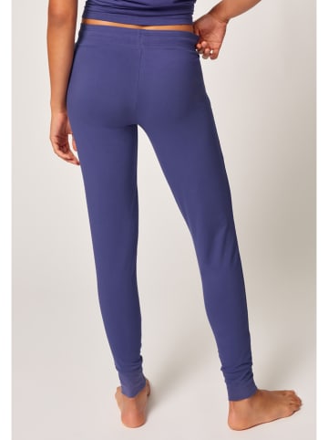 Skiny Spodnie piżamowe w kolorze niebieskim