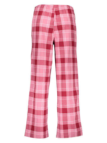Skiny Spodnie piżamowe w kolorze jasnoróżowo-czerwonym
