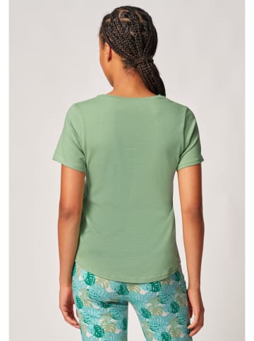 Skiny Koszulka piżamowa w kolorze zielonym