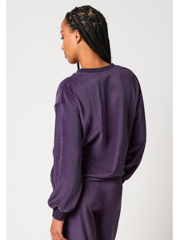 Skiny Pyjama-Oberteil in Aubergine