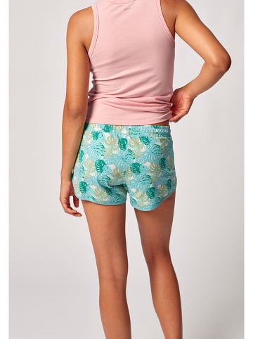 Skiny Szorty piżamowe w kolorze turkusowym