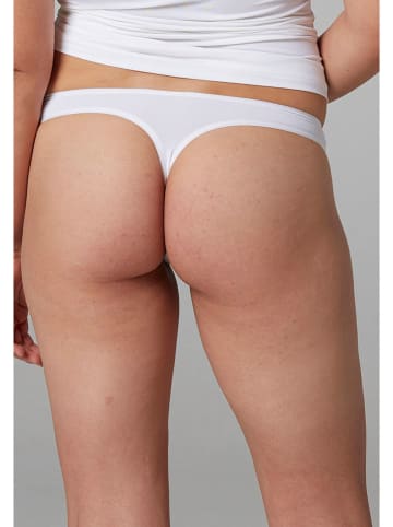 Skiny Stringi (2 pary) w kolorze białym