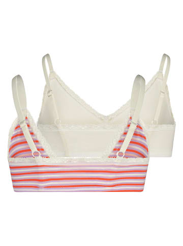 Skiny 2er-Set: Bustiers in Bunt/ Weiß