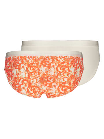 Skiny 2-delige set: slips oranje/wit