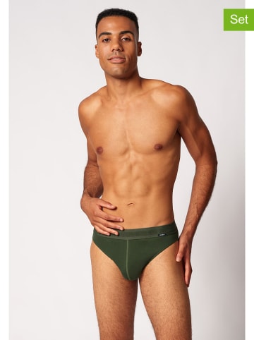 Skiny 2-delige set: slips donkergroen