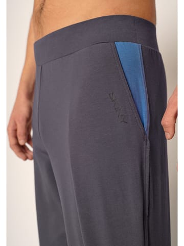 Skiny Spodnie piżamowe w kolorze antracytowym