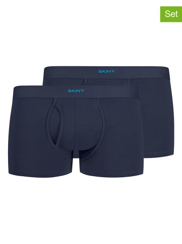Skiny 2er-Set: Boxershorts in Dunkelblau