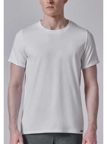 Skiny Pyjama-Oberteil in Weiß