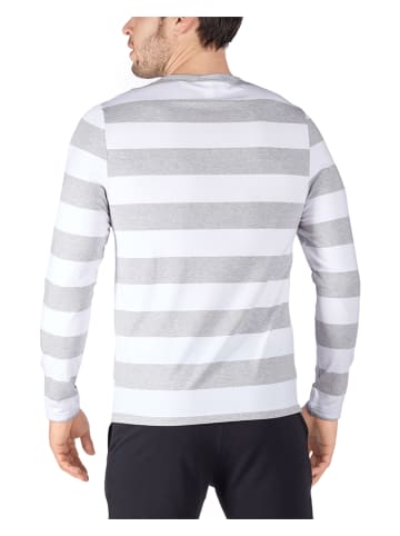 Skiny Longsleeve wit/grijs