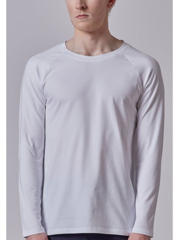 Skiny Pyjama-Oberteil in Weiß