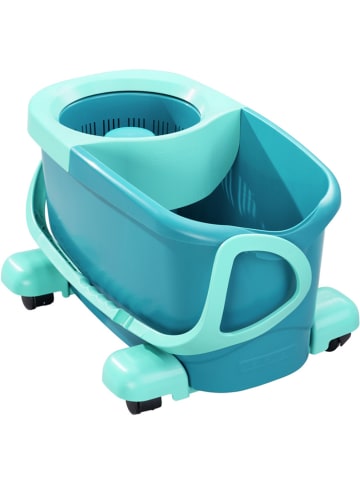 Leifheit 4-delige set: vloerwisser "Clean Twist M Ergo mobile" turquoise