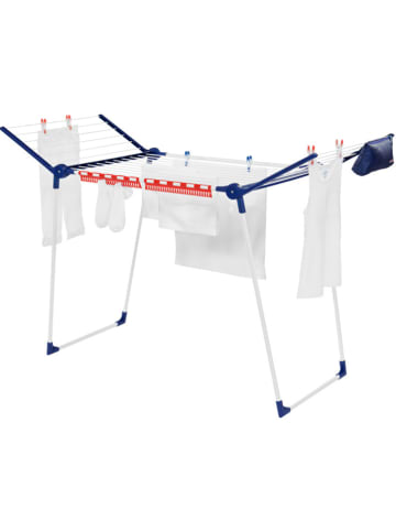 Leifheit Wasdroogrek "Pegasus 180 Solid Plus" donkerblauw/wit - (B)157 cm