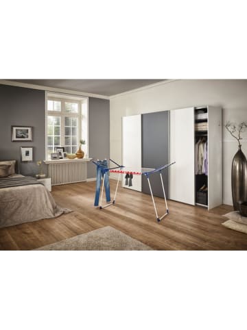 Leifheit Wasdroogrek "Pegasus 180 Solid" donkerblauw - (B)157 x (H)87 x (D)66 cm