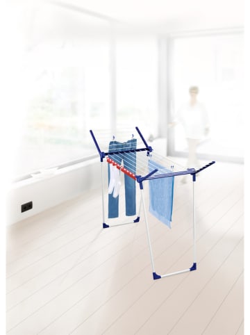 Leifheit Wäscheständer "Pegasus 150 Solid Slim" in Dunkelblau/ Weiß - (B)157 cm