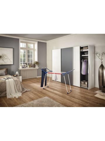 Leifheit Suszarka w kolorze granatowo-białym na pranie - szer. 157 cm