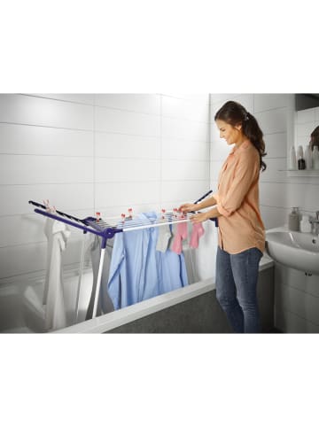 Leifheit Wasdroogrek "Pegasus 120 Solid Compact" donkerblauw/wit - (B)149 cm