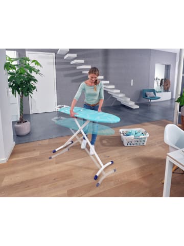 Leifheit Deska "Air Board M Solid Plus" w kolorze turkusowo-białym do prasowania
