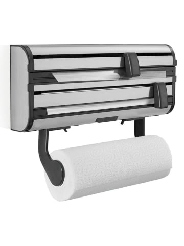 Leifheit Wandrollenhalter "Parat Royal" in Silber - (B)38,5 x (H)16,2 x (T)8,5 cm