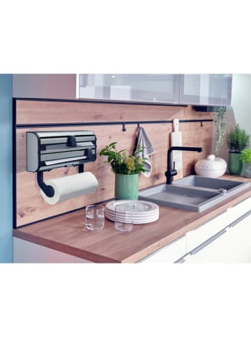 Leifheit Wandrollenhalter "Parat Royal" in Silber - (B)38,5 x (H)16,2 x (T)8,5 cm