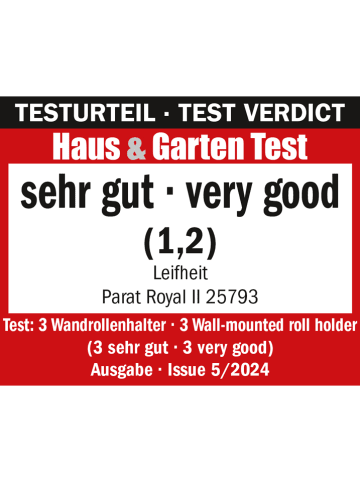 Leifheit Uchwyt ścienny "Parat Royal" w kolorze srebrnym - 38,5 x 16,2 x 8,5 cm