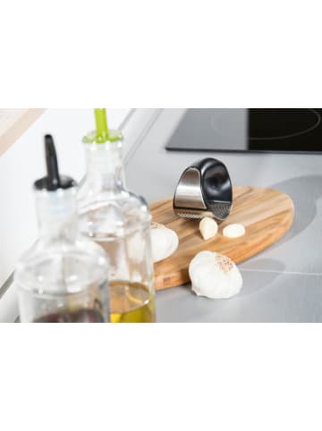 Leifheit Praska "Knobi King" w kolorze srebrnym do czosnku