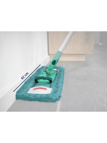 Leifheit 2-delige set: dweildoeken "Profi XL static plus" turquoise