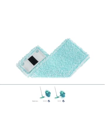 Leifheit 2er-Set: Wischbezüge "CLEAN TWIST M Ergo suso" in Türkis