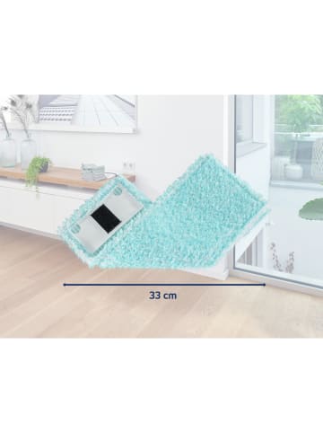 Leifheit 2-delige set: dweildoeken "CLEAN TWIST M Ergo suso" turquoise