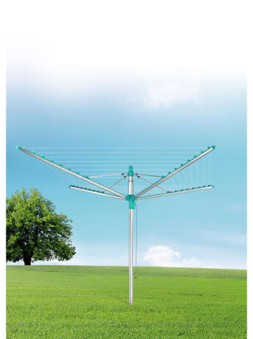 Leifheit Wäscheschirm "Linomatic 500 Easy" in Türkis - (L)203 cm