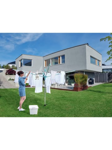 Leifheit Wäscheschirm "Linomatic 500 Easy" in Türkis - (L)203 cm