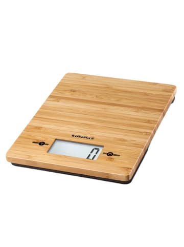 Soehnle Keukenweegschaal "KWD Bamboo" lichtbruin - (L)23,5 x (B)20,5 cm