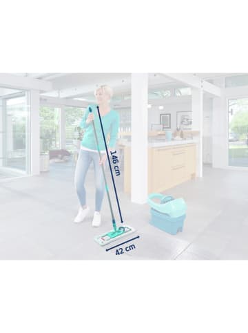 Leifheit Mop "Profi XL micro duo" w kolorze turkusowym