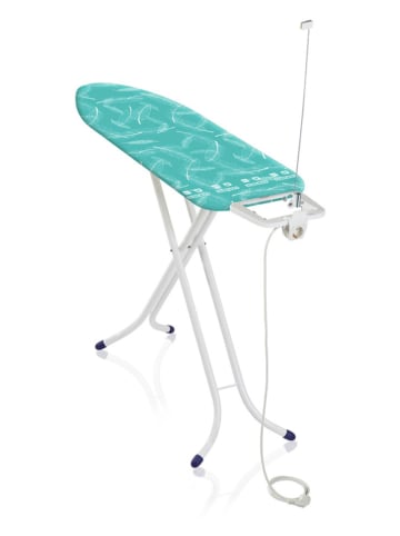 Leifheit Deska "Air Board M Compact Plus" w kolorze turkusowo-białym do prasowania