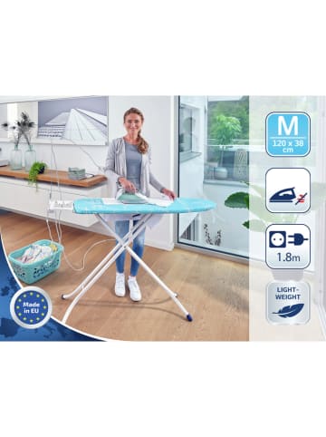 Leifheit Bügeltisch "Air Board M Compact Plus" in Türkis/ Weiß