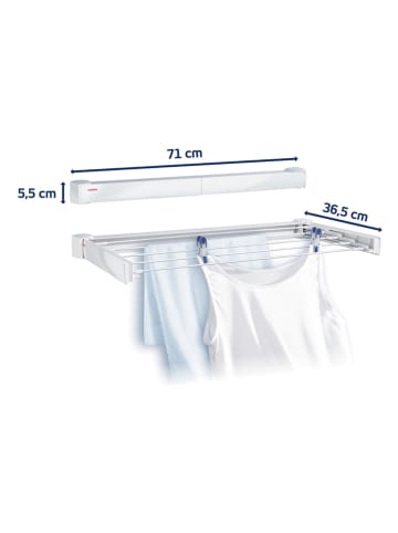 Leifheit Wandtrockner "Telegant 30 Protect" in Weiß - (L)71 cm
