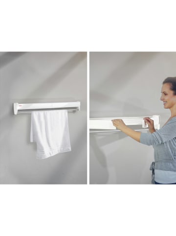 Leifheit Wanddroogrek "Telegant 36 Protect" wit - (L)70 cm