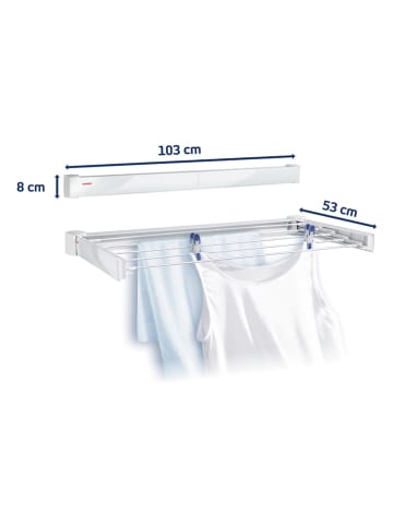 Leifheit Wandtrockner "Telegant 72 Protect" in Weiß - (L)103 cm