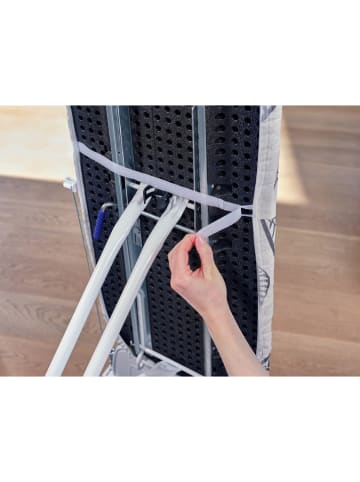 Leifheit Pokrowiec "Perfect Steam L/Universal" w kolorze biało-czarnym na deskę