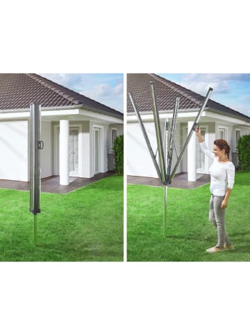 Leifheit Suszarka ogrodowa "Linomatic 500 Plus" w kolorze srebrno-czarnym - wys. 172 cm