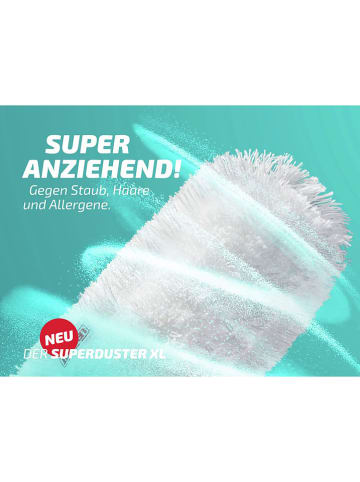 Leifheit Staubwedel "Superduster XL" in Türkis/ Weiß