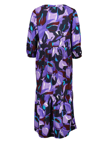 Street One Kleid in Lila/ Schwarz