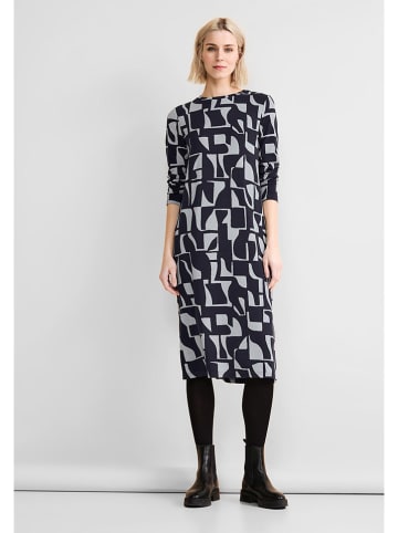 Street One Jurk donkerblauw/grijs