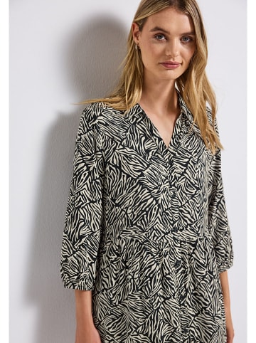 Street One Kleid in Schwarz/ Weiß