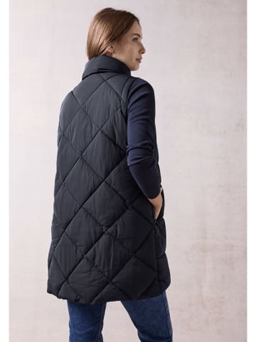 Cecil Doorgestikte bodywarmer donkerblauw