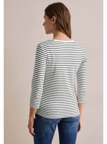 Cecil Longsleeve in Weiß/ Schwarz