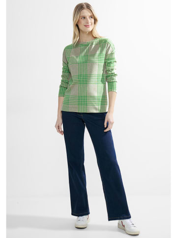 Cecil Longsleeve in Grau/ Grün