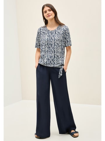 Cecil Shirt donkerblauw/wit