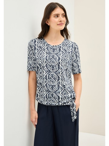 Cecil Shirt in Dunkelblau/ Weiß