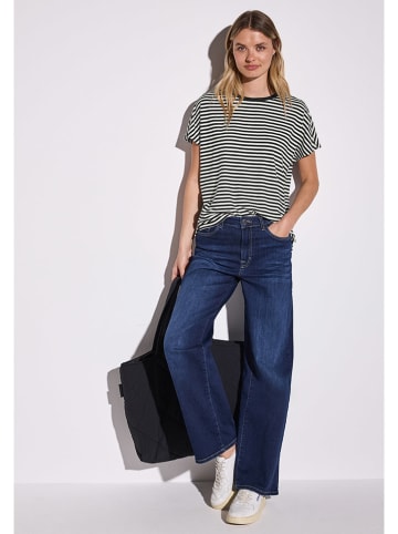 Street One Shirt in Weiß/ Schwarz