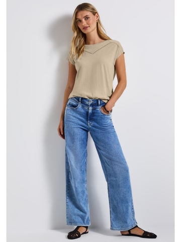 Street One Shirt zandkleurig